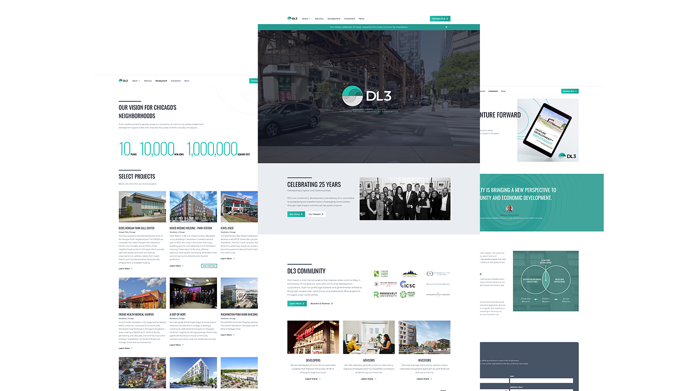 DL3 Realty: Modern Website & Community Impact - Homade
